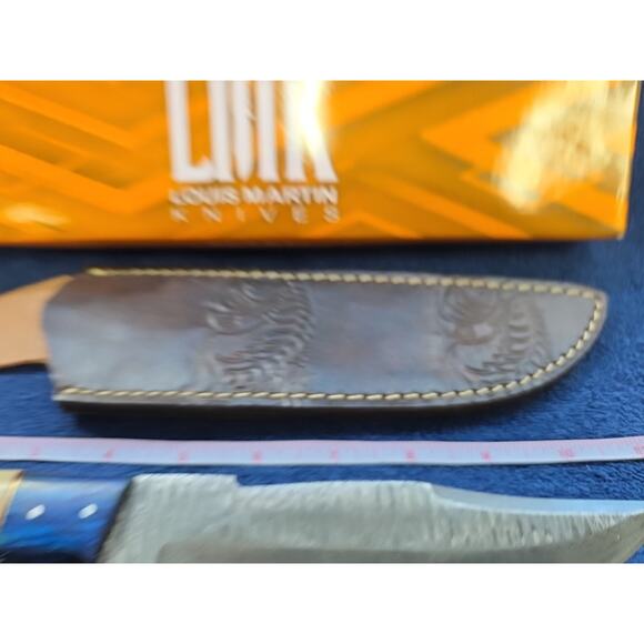 Hunting Bowie Knife 11 Inch, Custom Made Forged Damascus Blade LMK Knives #8039 - Picture 5 of 7